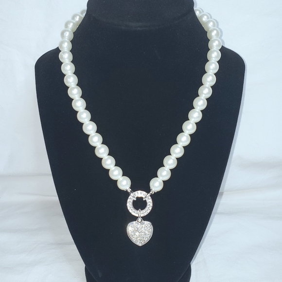 New York & Company Jewelry - 2/$20 NY&C pearl, crystal, and silver necklace